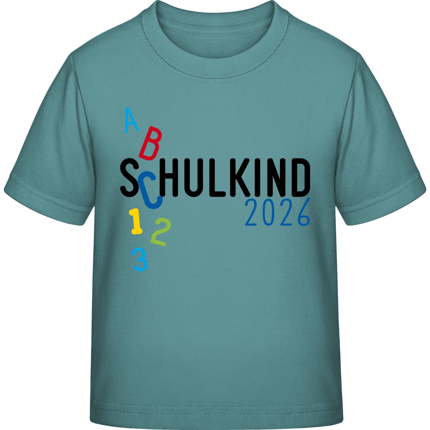 Kinder T-Shirt Einschulung ABC Schulkind 2026 – Geschenk zum Schulanfang