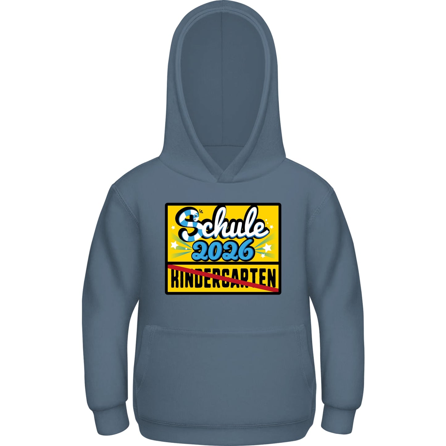 Kinder Hoodie Einschulung 2026 – Tschüss Kindergarten Motiv