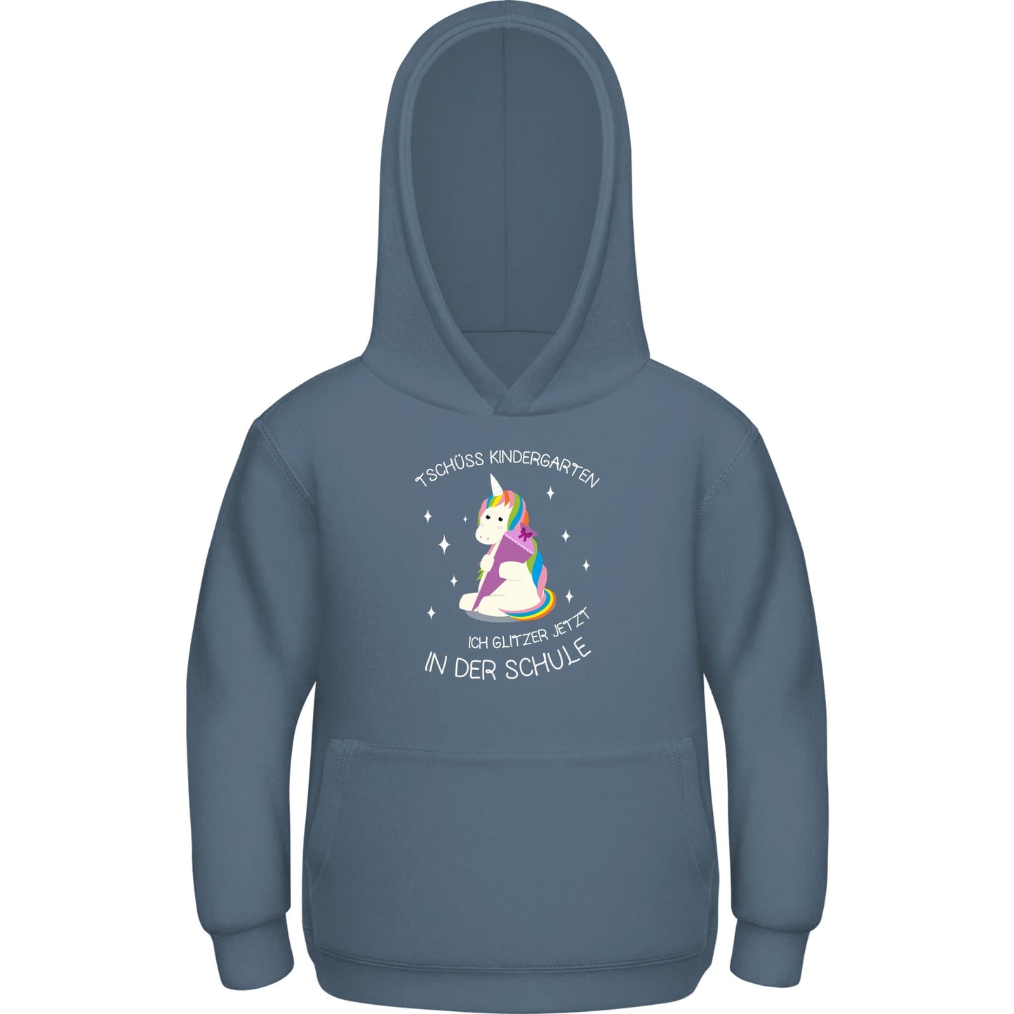Kinder Hoodie Einschulung Einhorn – Tschüss Kindergarten