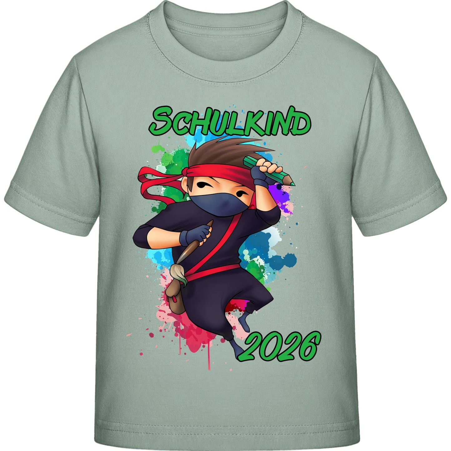 Kinder T-Shirt Einschulung Ninja Junge – Schulkind 2026