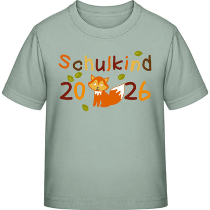Kinder T-Shirt Einschulung Fuchs – Schulkind 2026