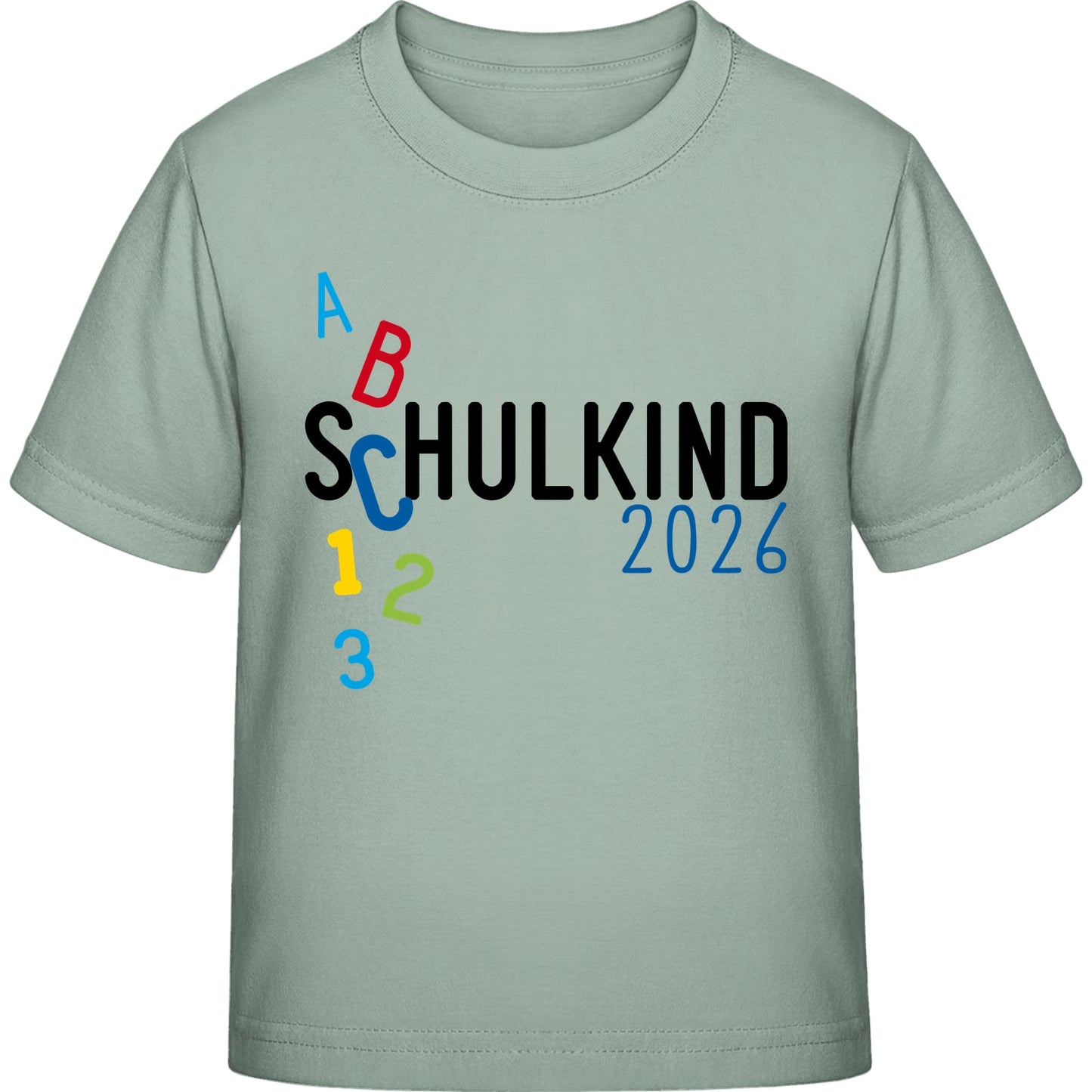 Kinder T-Shirt Einschulung ABC Schulkind 2026 – Geschenk zum Schulanfang