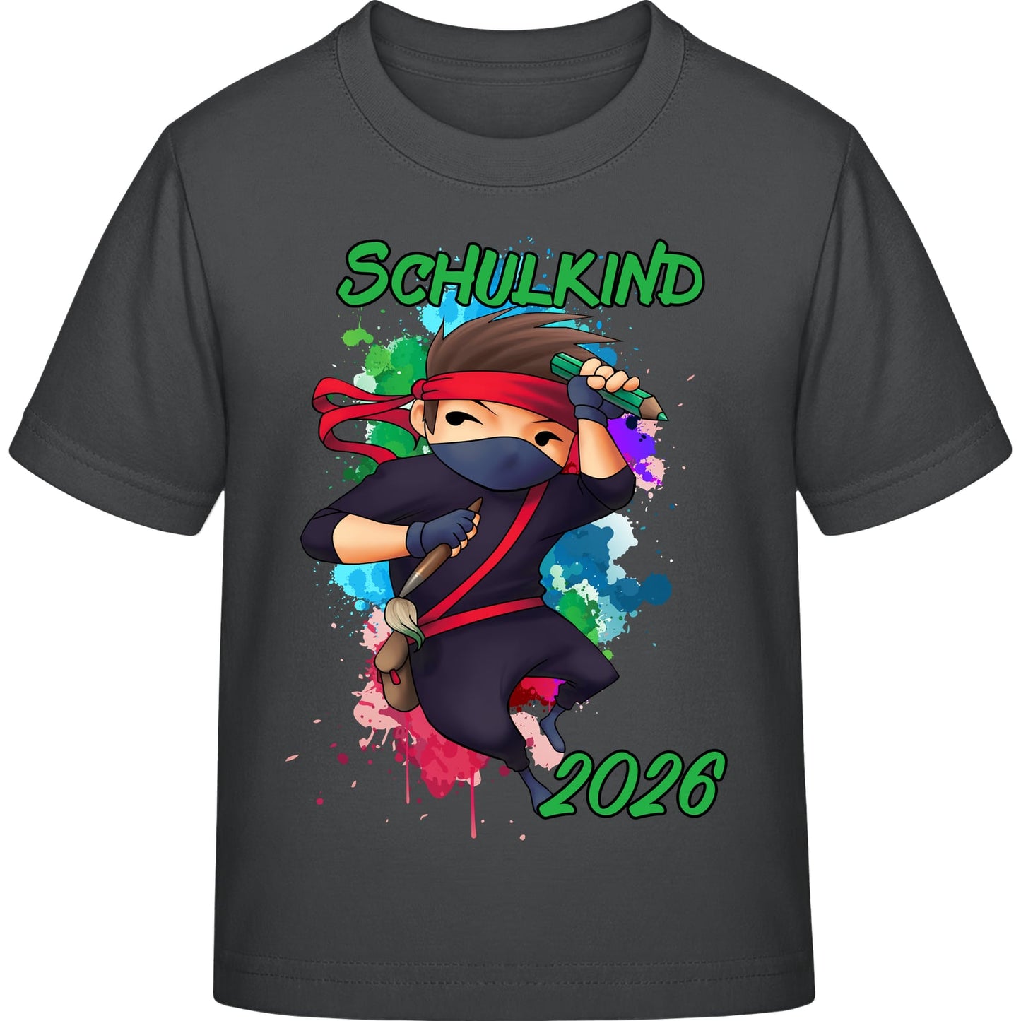 Kinder T-Shirt Einschulung Ninja Junge – Schulkind 2026