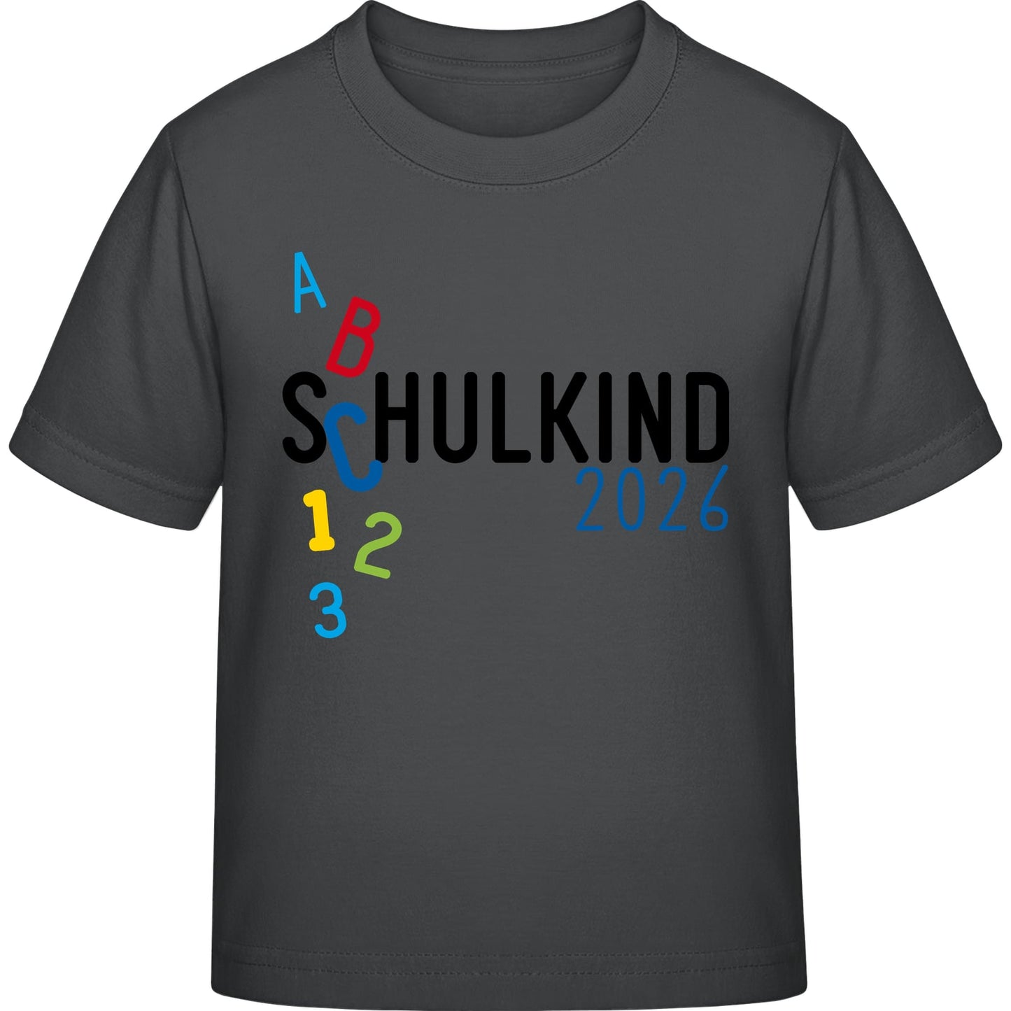 Kinder T-Shirt Einschulung ABC Schulkind 2026 – Geschenk zum Schulanfang