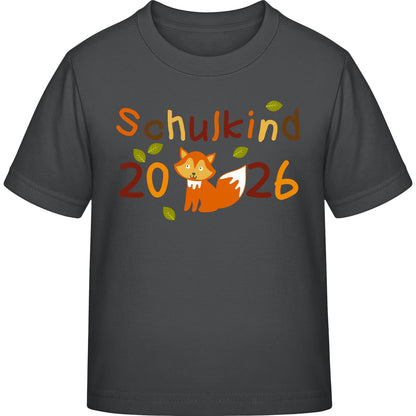 Kinder T-Shirt Einschulung Fuchs – Schulkind 2026