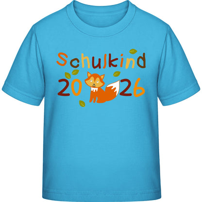 Kinder T-Shirt Einschulung Fuchs – Schulkind 2026
