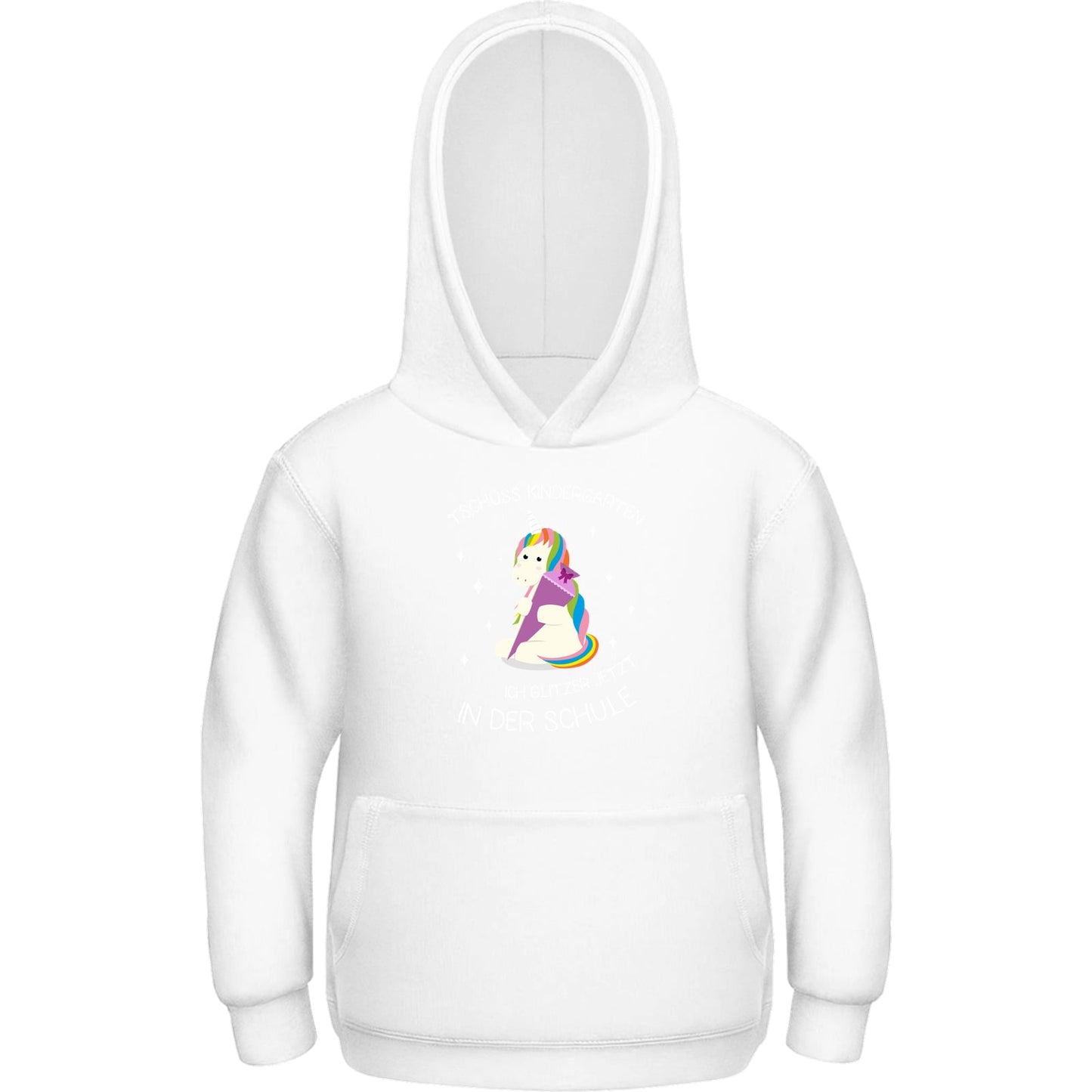 Kinder Hoodie Einschulung Einhorn – Tschüss Kindergarten