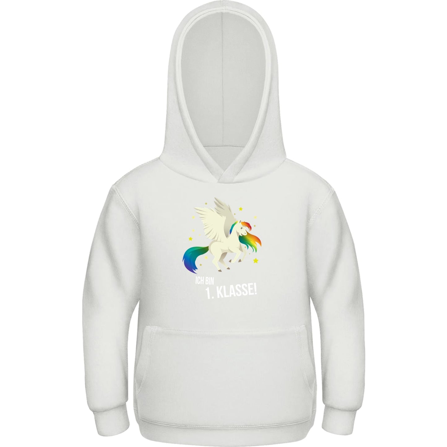 Kinder Hoodie Einschulung Einhorn – Ich bin 1. Klasse!