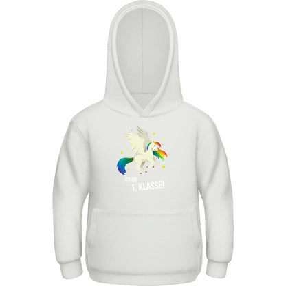 Kinder Hoodie Einschulung Einhorn – Ich bin 1. Klasse!