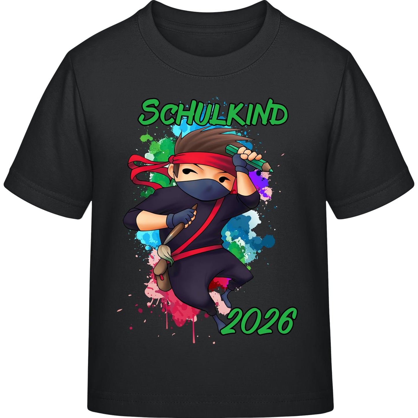 Kinder T-Shirt Einschulung Ninja Junge – Schulkind 2026