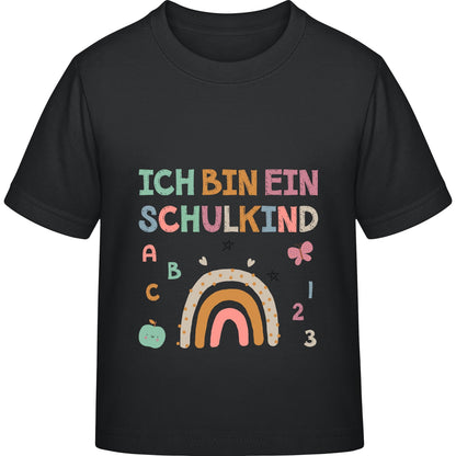 Kinder T-Shirt Einschulung Regenbogen – Ich bin ein Schulkind