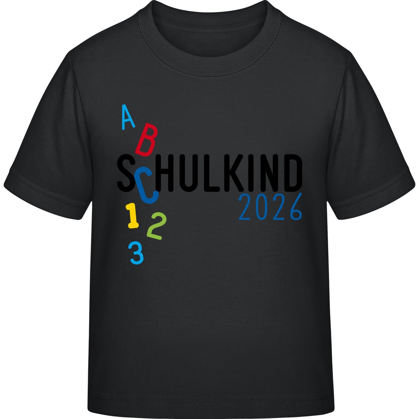 Kinder T-Shirt Einschulung ABC Schulkind 2026 – Geschenk zum Schulanfang