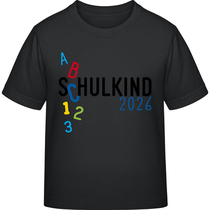Kinder T-Shirt Einschulung ABC Schulkind 2026 – Geschenk zum Schulanfang