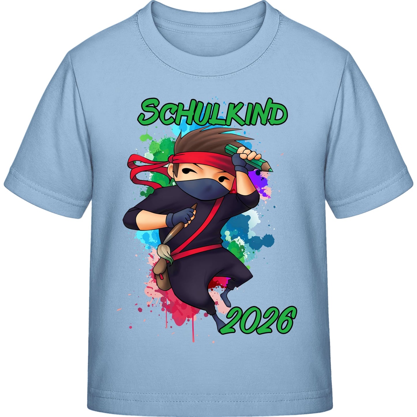 Kinder T-Shirt Einschulung Ninja Junge – Schulkind 2026