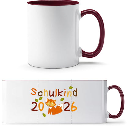 Tasse Einschulung Fuchs – Schulkind 2026 Geschenk