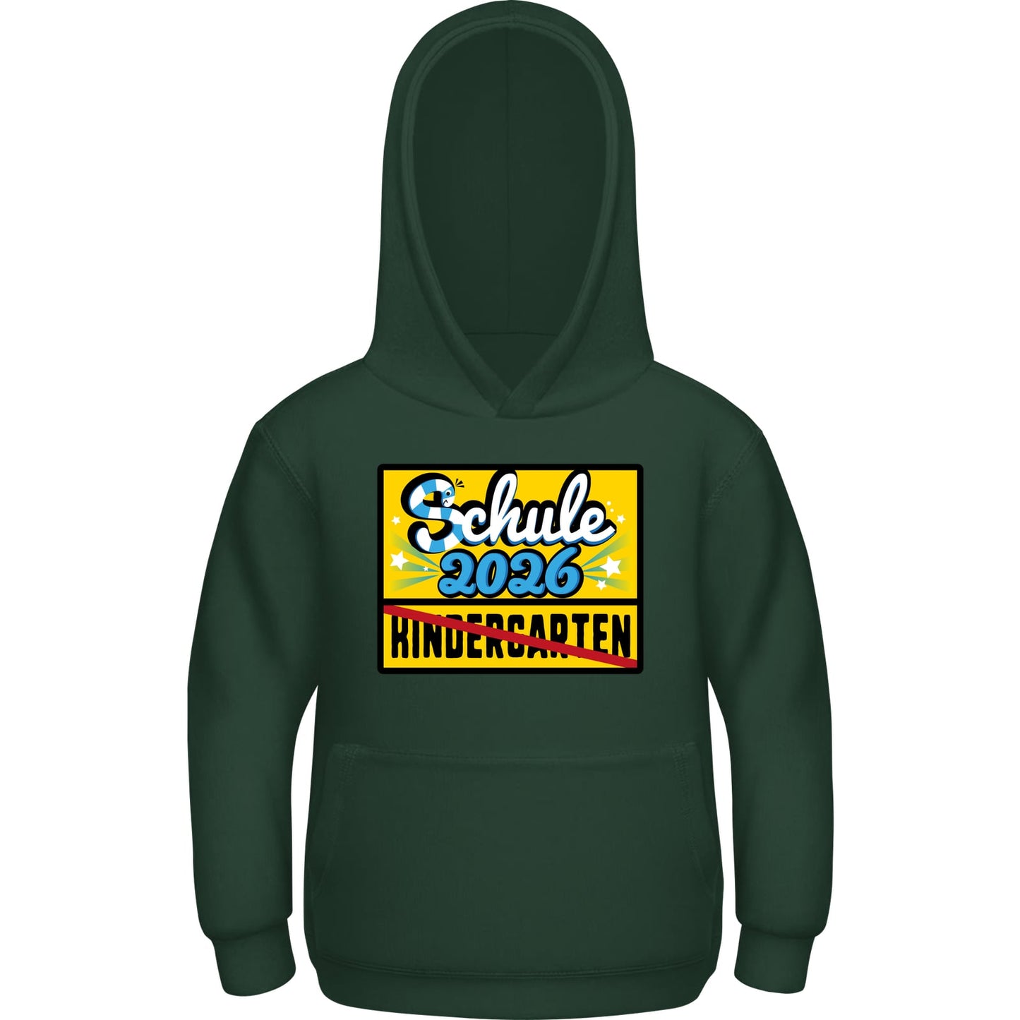 Kinder Hoodie Einschulung 2026 – Tschüss Kindergarten Motiv