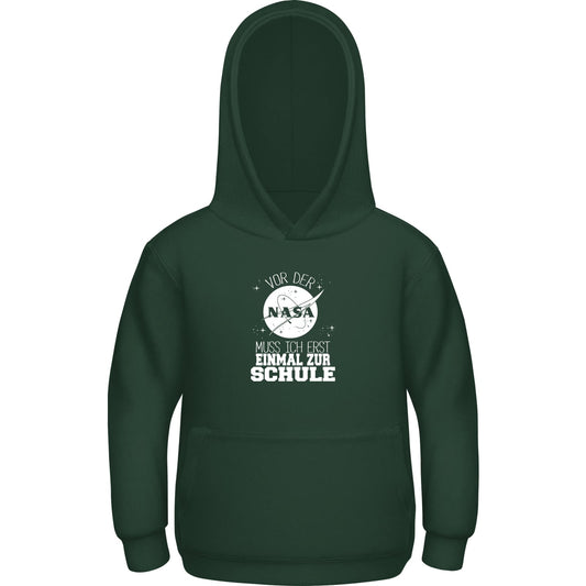 Kinder Hoodie Einschulung NASA Weltraum – Vor der NASA erst zur Schule