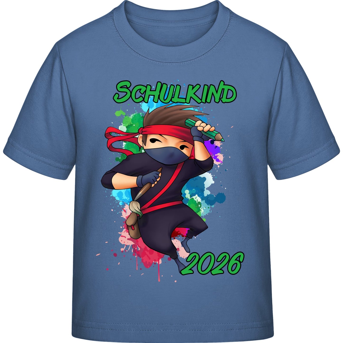Kinder T-Shirt Einschulung Ninja Junge – Schulkind 2026