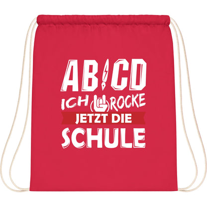 Turnbeutel Einschulung Rocker-Hand – Ich rocke jetzt die Schule