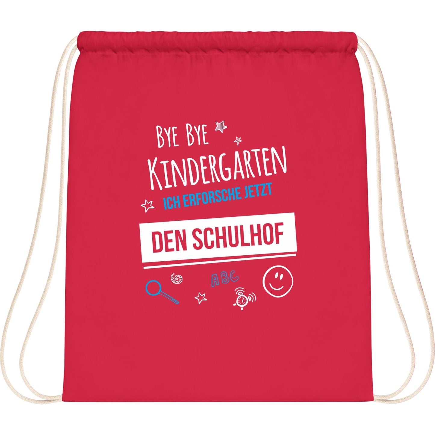 Turnbeutel Einschulung Bye Bye Kindergarten Schulhof