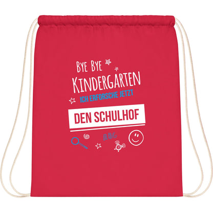 Turnbeutel Einschulung Bye Bye Kindergarten Schulhof