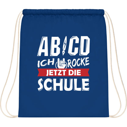 Turnbeutel Einschulung Rocker-Hand – Ich rocke jetzt die Schule