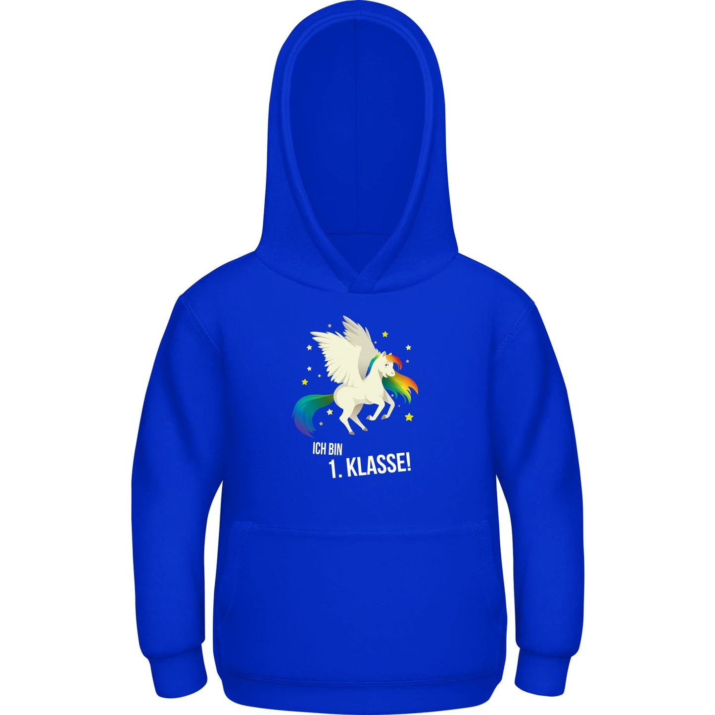 Kinder Hoodie Einschulung Einhorn – Ich bin 1. Klasse!