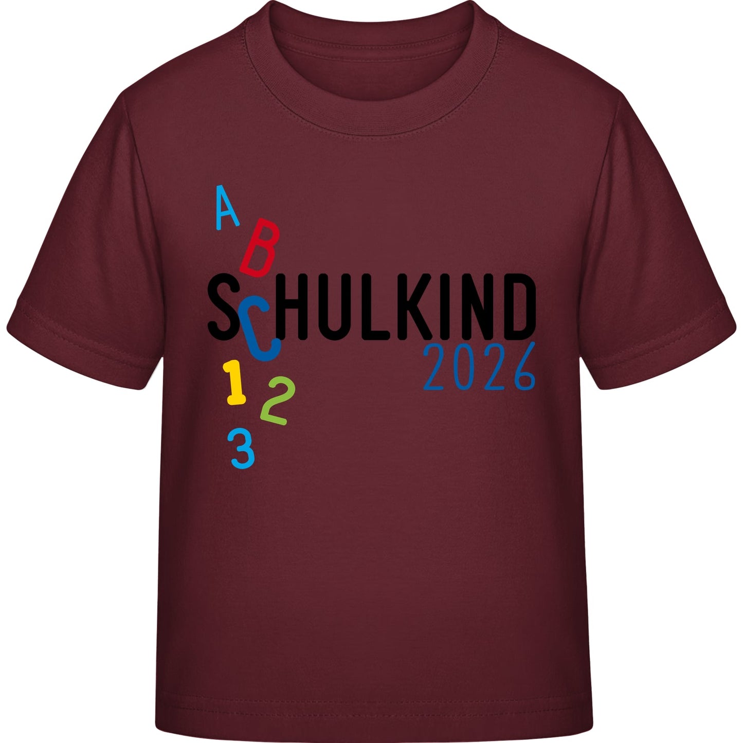 Kinder T-Shirt Einschulung ABC Schulkind 2026 – Geschenk zum Schulanfang