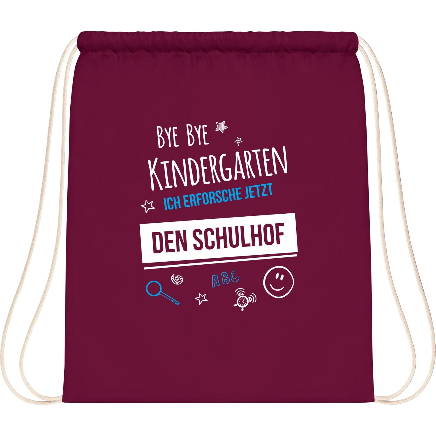 Turnbeutel Einschulung Bye Bye Kindergarten Schulhof