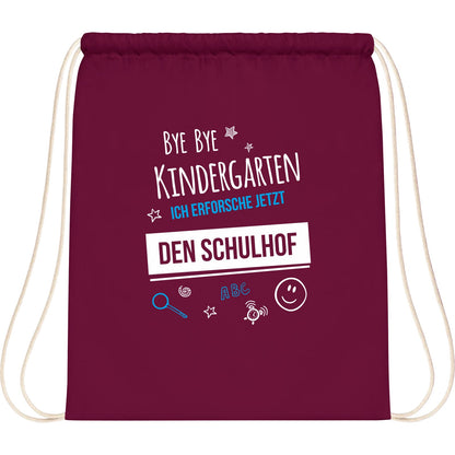 Turnbeutel Einschulung Bye Bye Kindergarten Schulhof