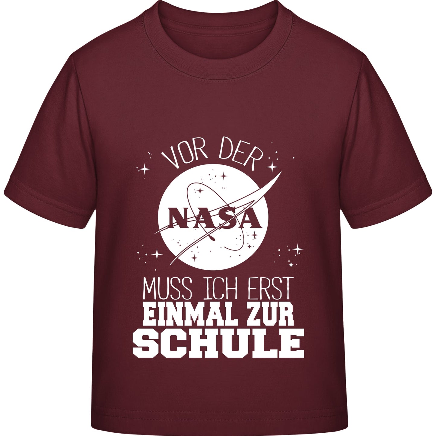 Kinder T-Shirt Einschulung NASA – Vor der NASA muss ich erst zur Schule