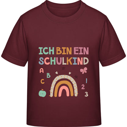 Kinder T-Shirt Einschulung Regenbogen – Ich bin ein Schulkind