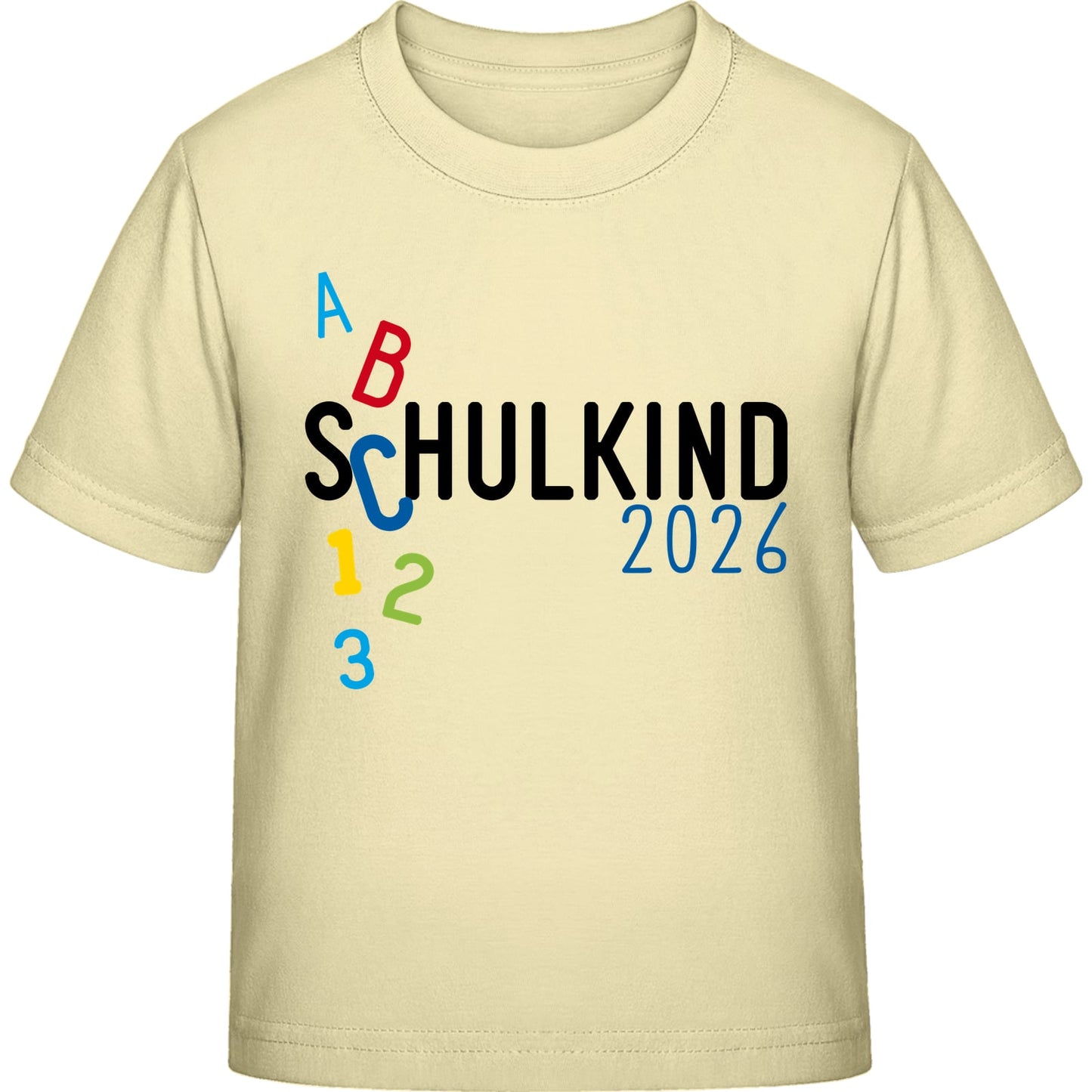 Kinder T-Shirt Einschulung ABC Schulkind 2026 – Geschenk zum Schulanfang