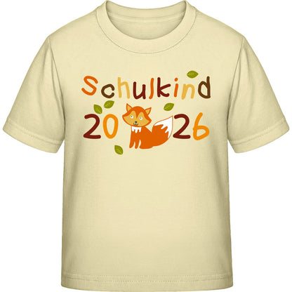Kinder T-Shirt Einschulung Fuchs – Schulkind 2026