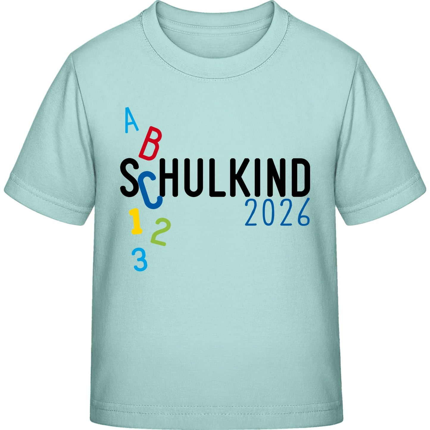 Kinder T-Shirt Einschulung ABC Schulkind 2026 – Geschenk zum Schulanfang