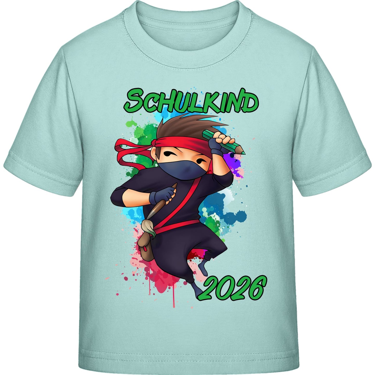 Kinder T-Shirt Einschulung Ninja Junge – Schulkind 2026