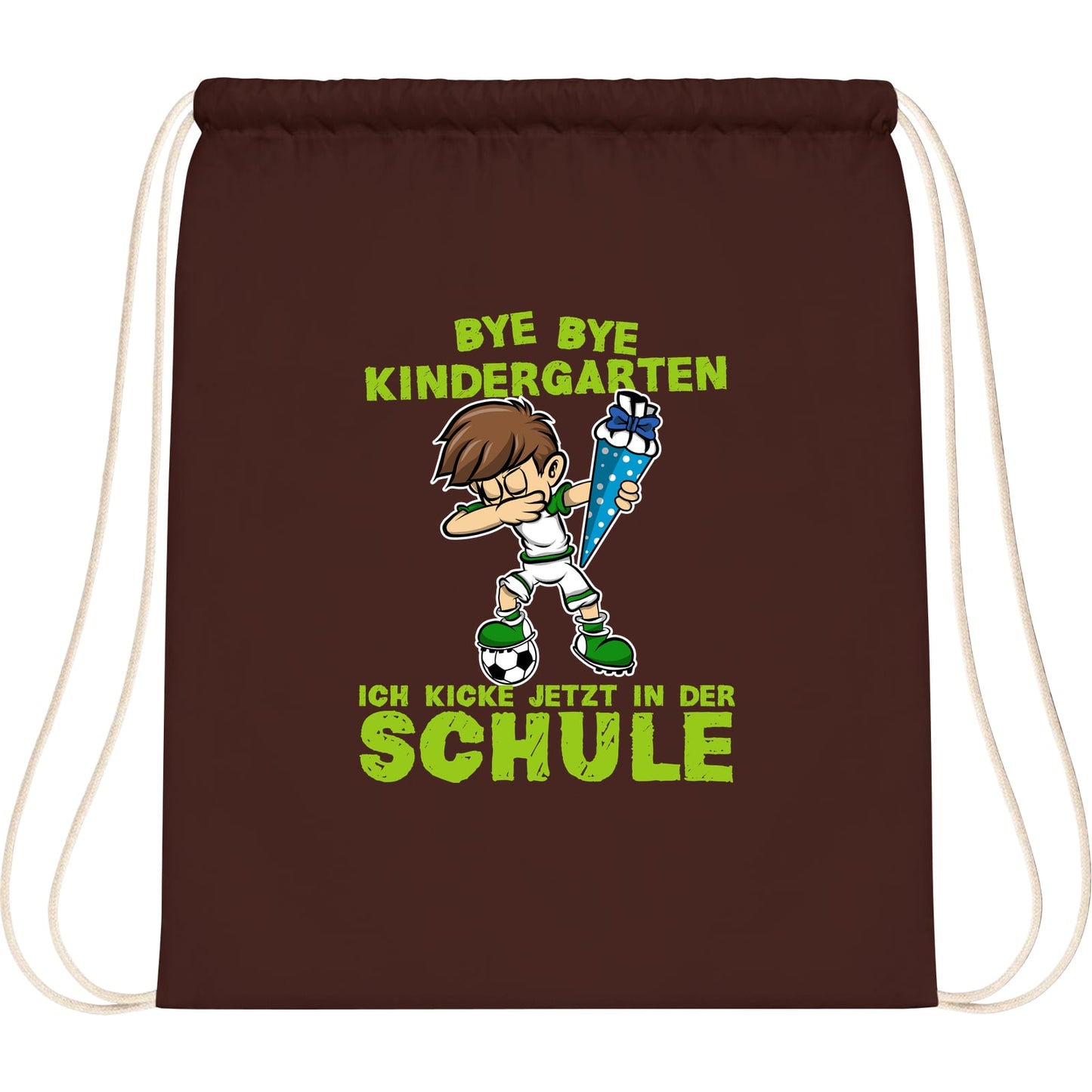 Turnbeutel Einschulung Fußball Junge – Bye Bye Kindergarten