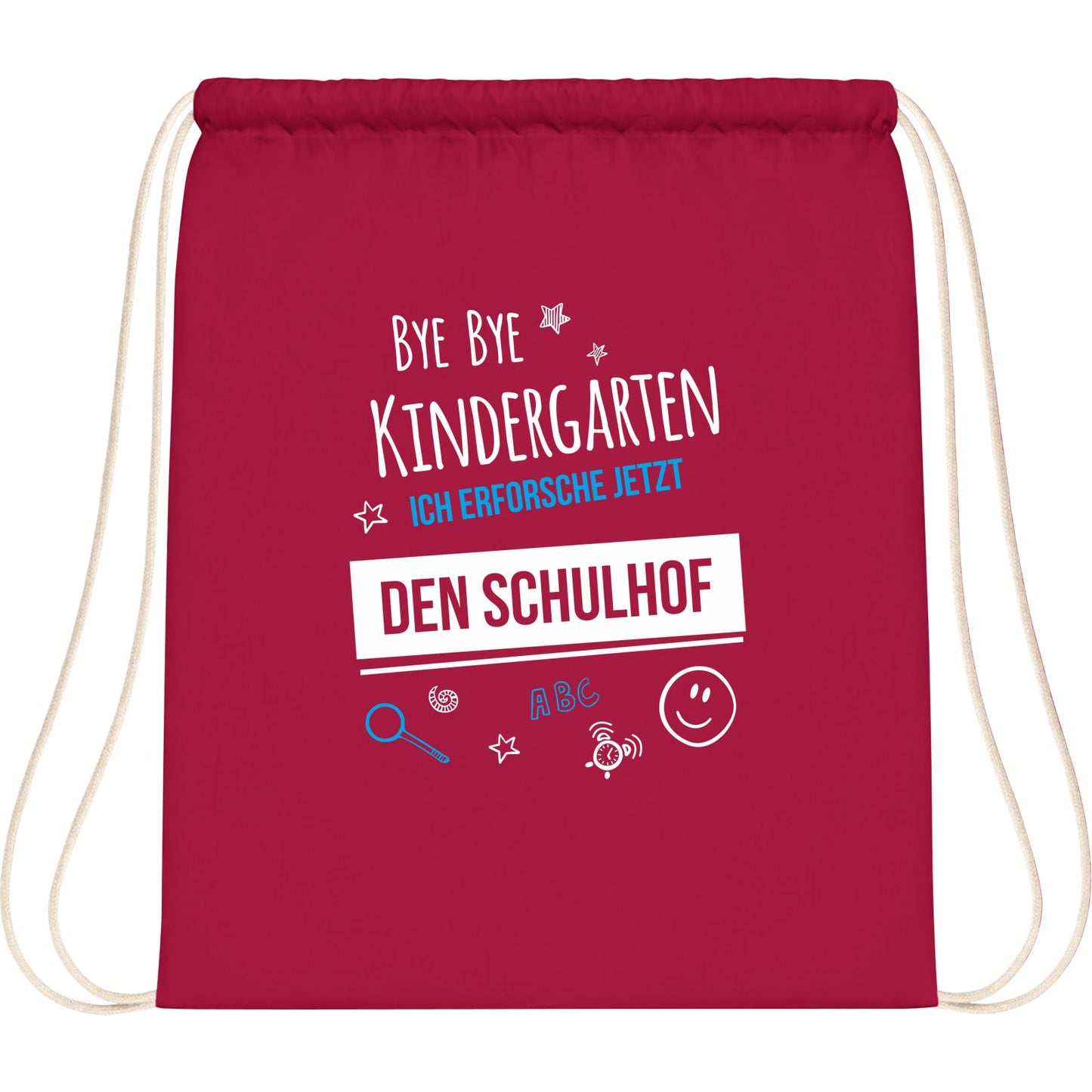 Turnbeutel Einschulung Bye Bye Kindergarten Schulhof