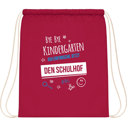 Turnbeutel Einschulung Bye Bye Kindergarten Schulhof