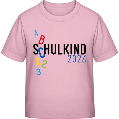 Kinder T-Shirt Einschulung ABC Schulkind 2026 – Geschenk zum Schulanfang