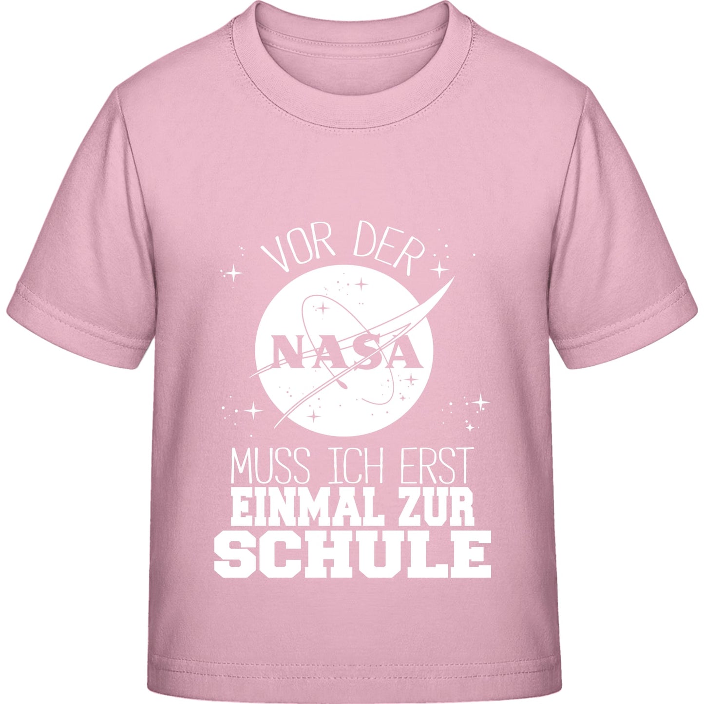 Kinder T-Shirt Einschulung NASA – Vor der NASA muss ich erst zur Schule