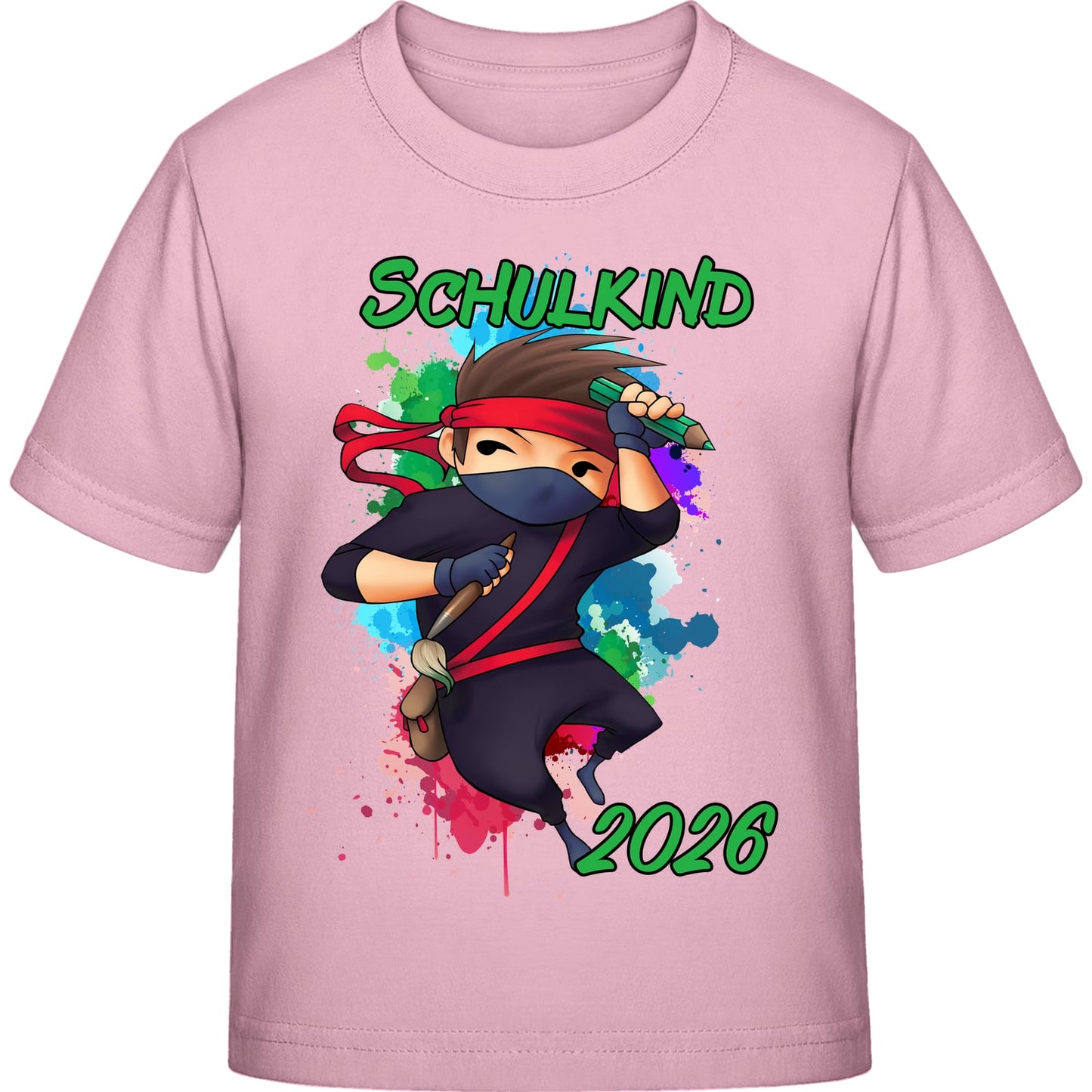 Kinder T-Shirt Einschulung Ninja Junge – Schulkind 2026