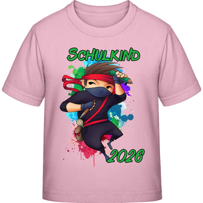 Kinder T-Shirt Einschulung Ninja Junge – Schulkind 2026