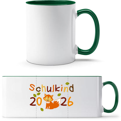 Tasse Einschulung Fuchs – Schulkind 2026 Geschenk