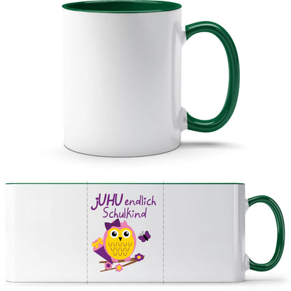 Tasse Einschulung Eule Mädchen – Juhu endlich Schulkind
