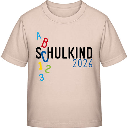 Kinder T-Shirt Einschulung ABC Schulkind 2026 – Geschenk zum Schulanfang