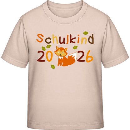 Kinder T-Shirt Einschulung Fuchs – Schulkind 2026