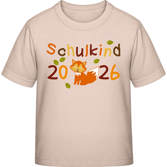 Kinder T-Shirt Einschulung Fuchs – Schulkind 2026