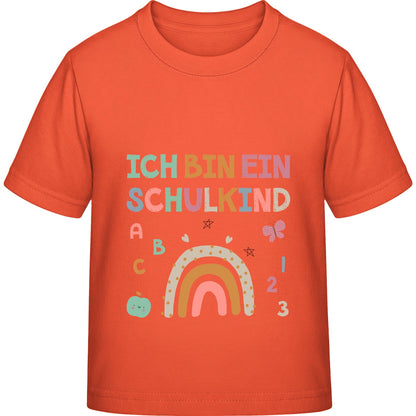 Kinder T-Shirt Einschulung Regenbogen – Ich bin ein Schulkind