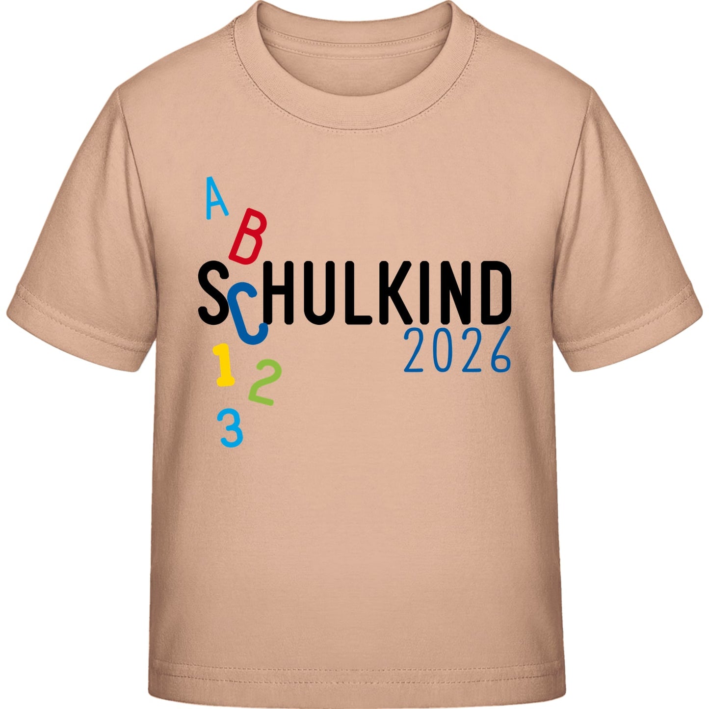 Kinder T-Shirt Einschulung ABC Schulkind 2026 – Geschenk zum Schulanfang